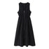 Robe Année 70 Hippie Noire - Louise Vintage