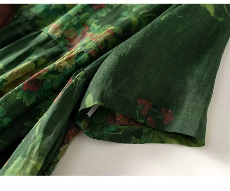 Robe Année 70 Vintage Fleurs - Louise Vintage