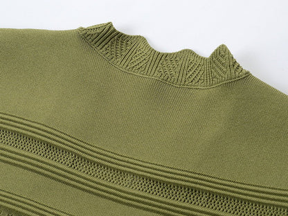 Robe Année 70 Vintage Noire et Verte - Louise Vintage