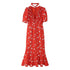 Robe Année 70 Vintage Rouge - Louise Vintage