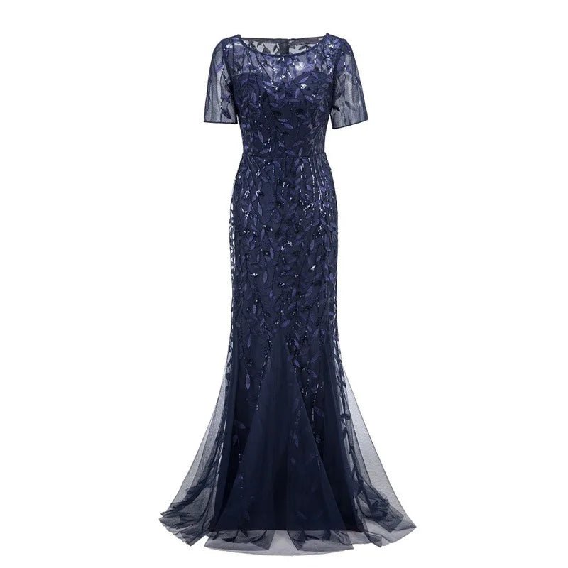 Robe Années 20 Grande Taille Bleu - Louise Vintage