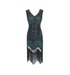 Robe Années 20 Grande Taille Verte - Louise Vintage