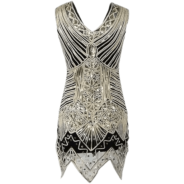 Robe Années 20 Or Grande Taille - Louise Vintage
