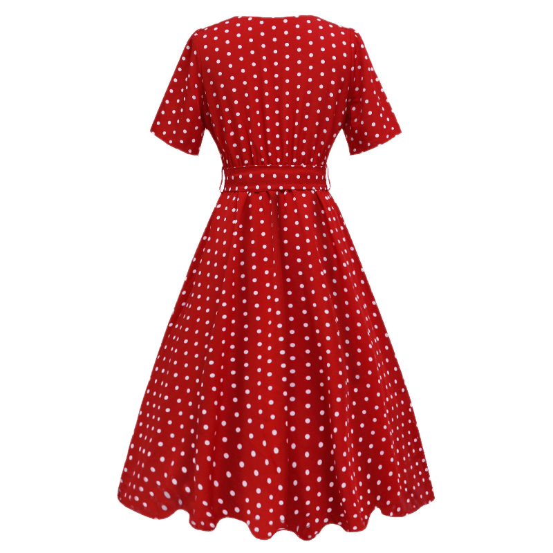 Robe Années 40 à Pois - Louise Vintage