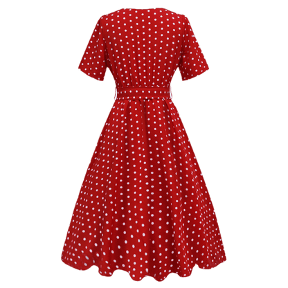 Robe Années 40 à Pois - Louise Vintage