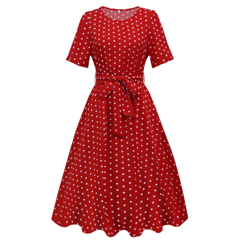 Robe Années 40 à Pois - Louise Vintage