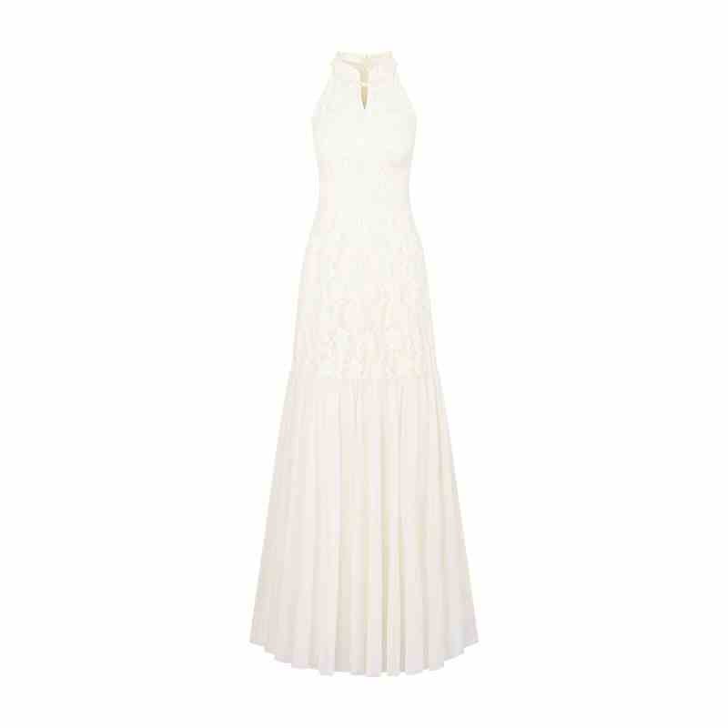 Robe Années 40 Blanche Manches Courtes - Louise Vintage