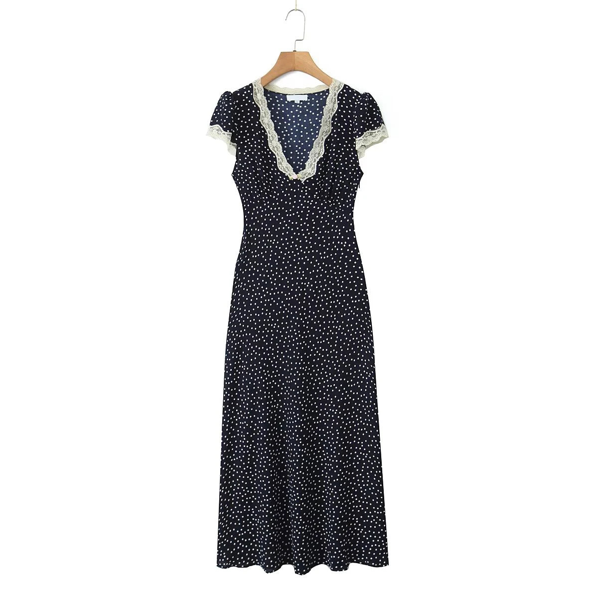 Robe Années 40 Bleu - Louise Vintage