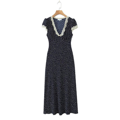 Robe Années 40 Bleu - Louise Vintage