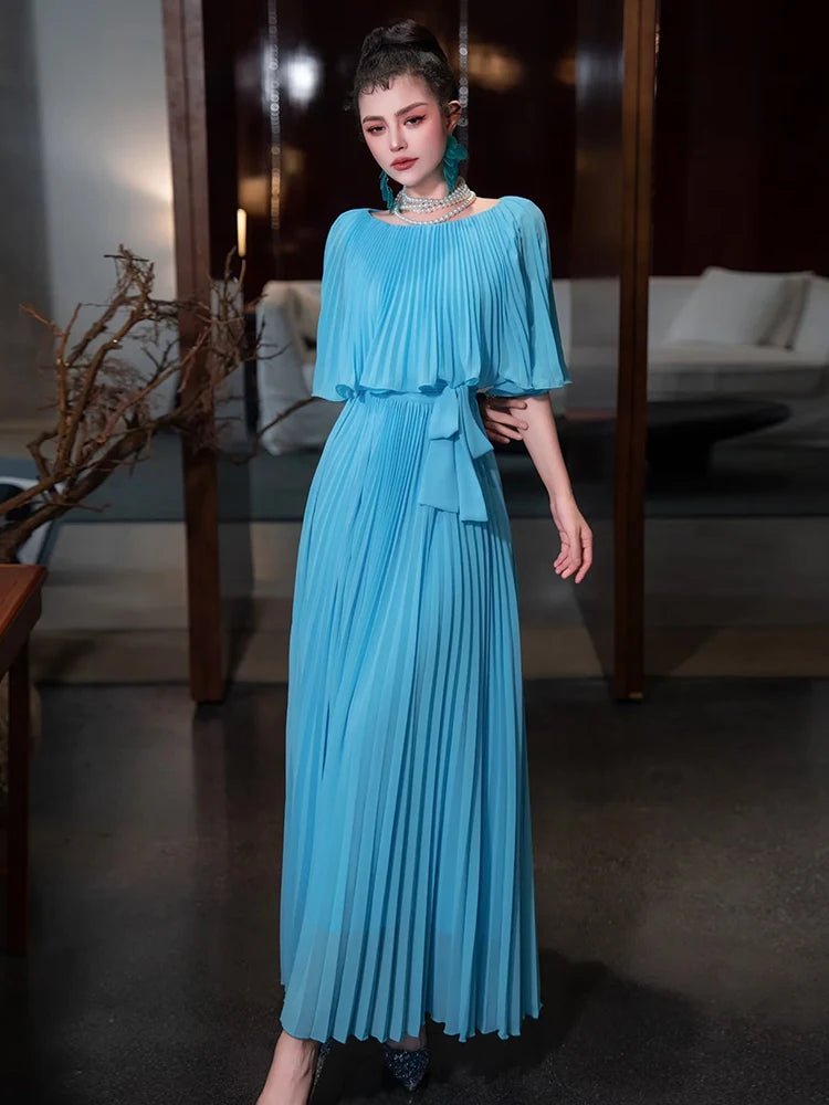 Robe Années 40 Bleu Sexy - Louise Vintage