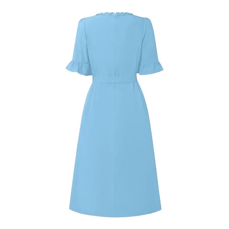 Robe Années 40 Bleu Sexy - Louise Vintage