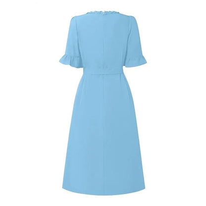 Robe Années 40 Bleu Sexy - Louise Vintage