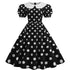 Robe Années 40 Chic Marine - Louise Vintage
