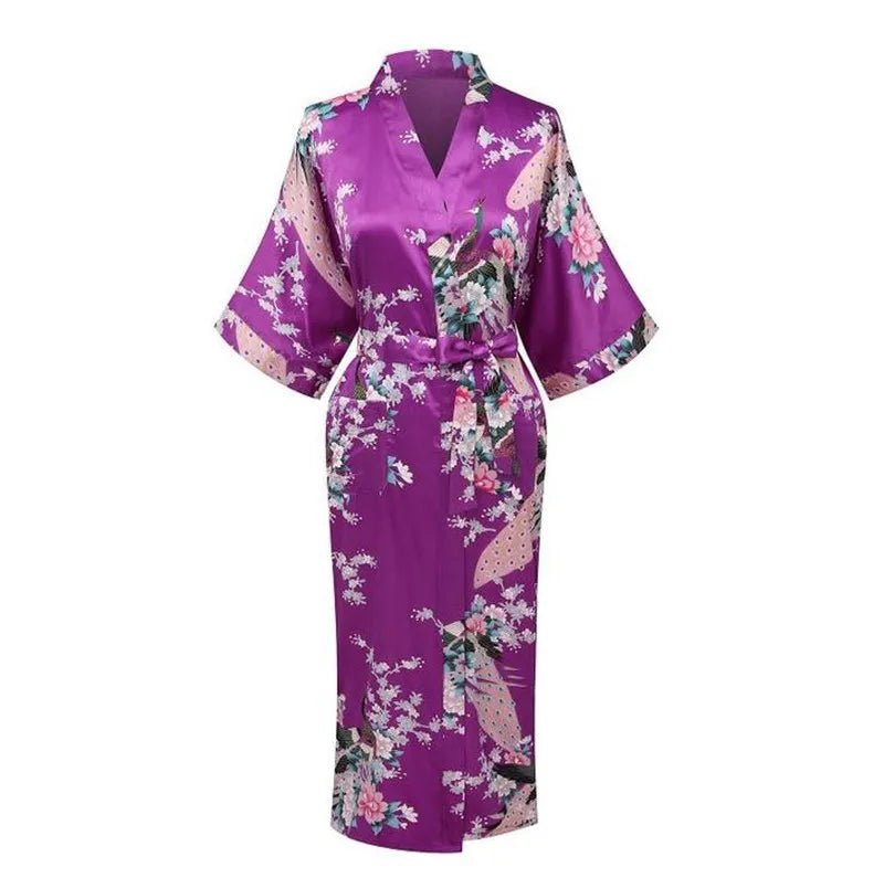 Robe Années 40 Col Montant Violet - Louise Vintage