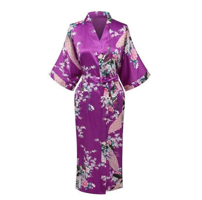Robe Années 40 Col Montant Violet - Louise Vintage