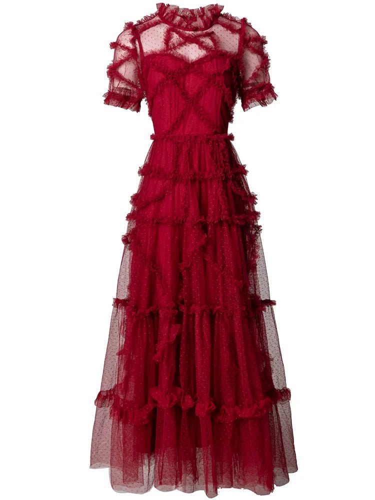 Robe Années 40 Femme Bordeaux - Louise Vintage