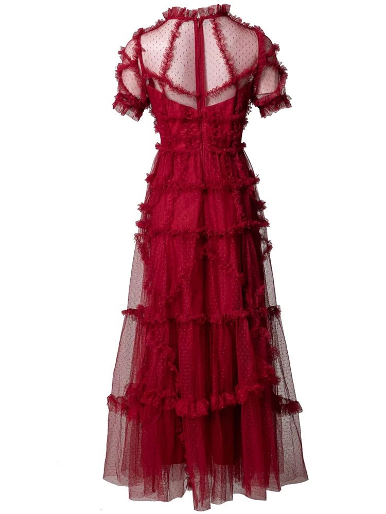 Robe Années 40 Femme Bordeaux - Louise Vintage
