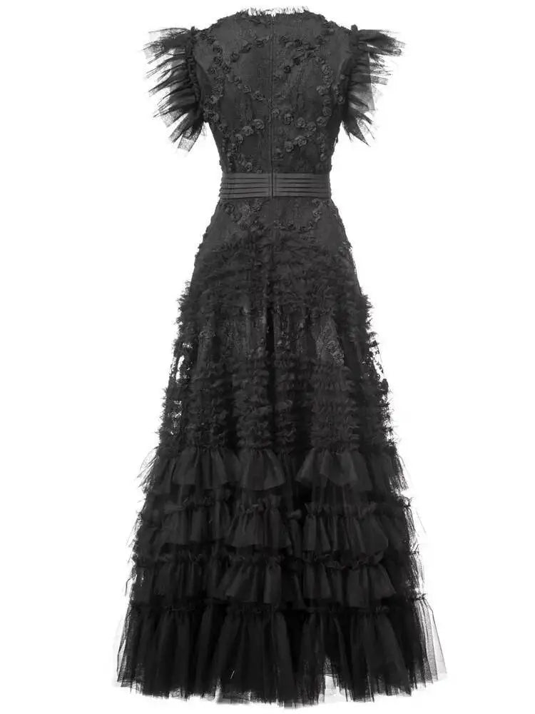 Robe Années 40 Femme Noire - Louise Vintage