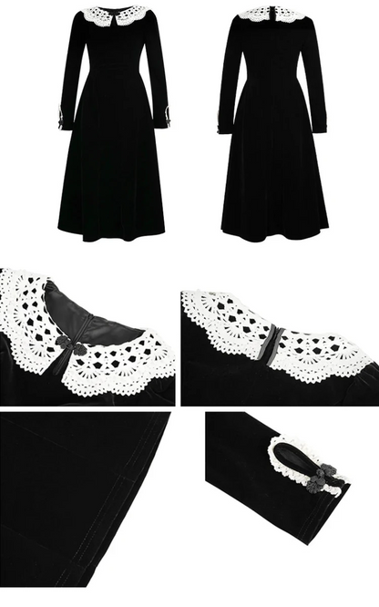 Robe Années 40 Jacquard - Louise Vintage