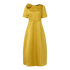 Robe Années 40 Jaune Longue - Louise Vintage