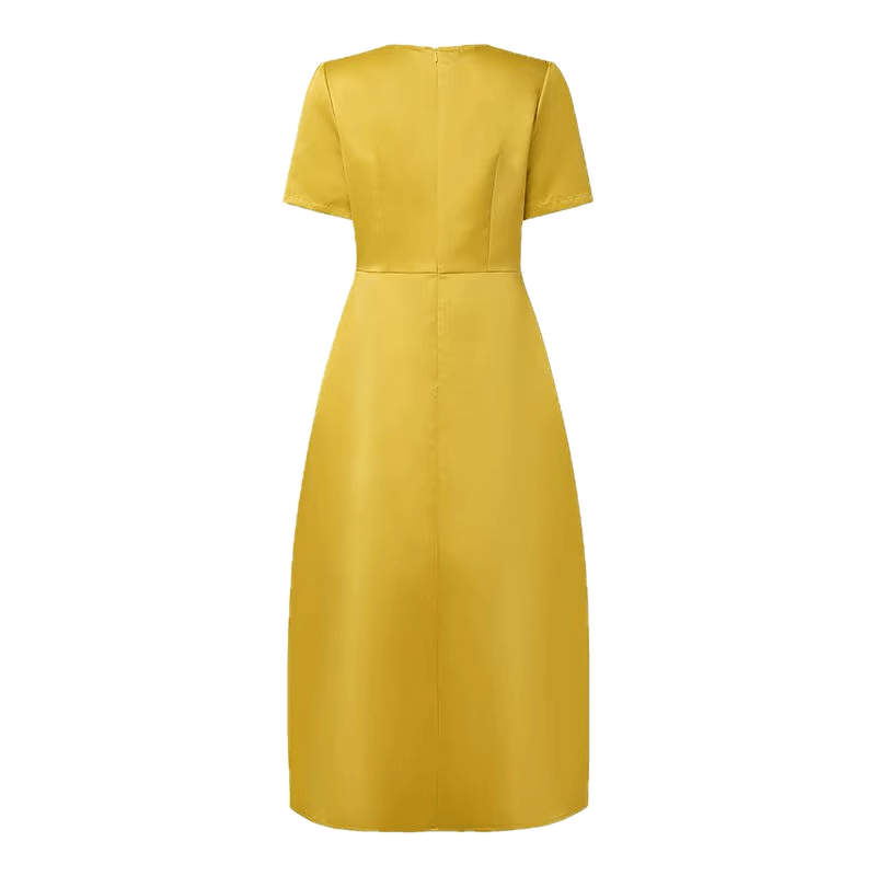 Robe Années 40 Jaune Longue - Louise Vintage