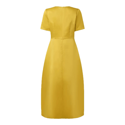 Robe Années 40 Jaune Longue - Louise Vintage