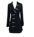 Robe Années 40 Noire Ajourrée - Louise Vintage
