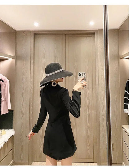 Robe Années 40 Noire Ajourrée - Louise Vintage