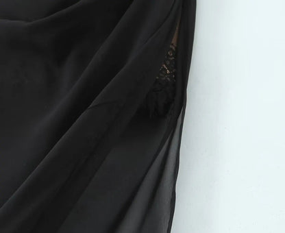 Robe Années 40 Noire Fleurs - Louise Vintage