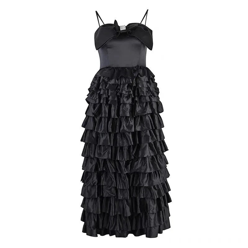 Robe Années 40 Noire Jupe Plissée - Louise Vintage