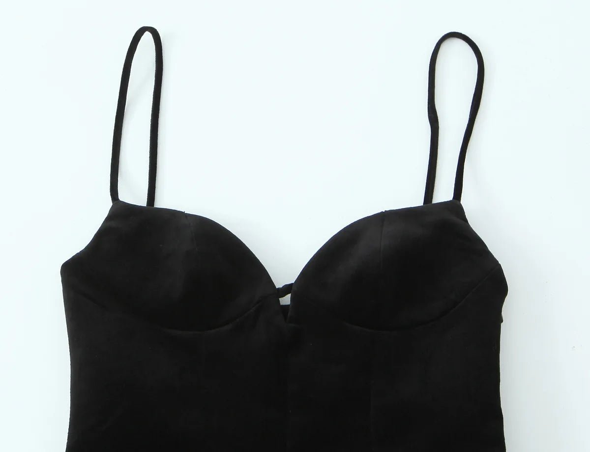 Robe Années 40 Noire Perles - Louise Vintage