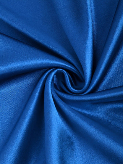 Robe Années 40 Perles Bleu - Louise Vintage