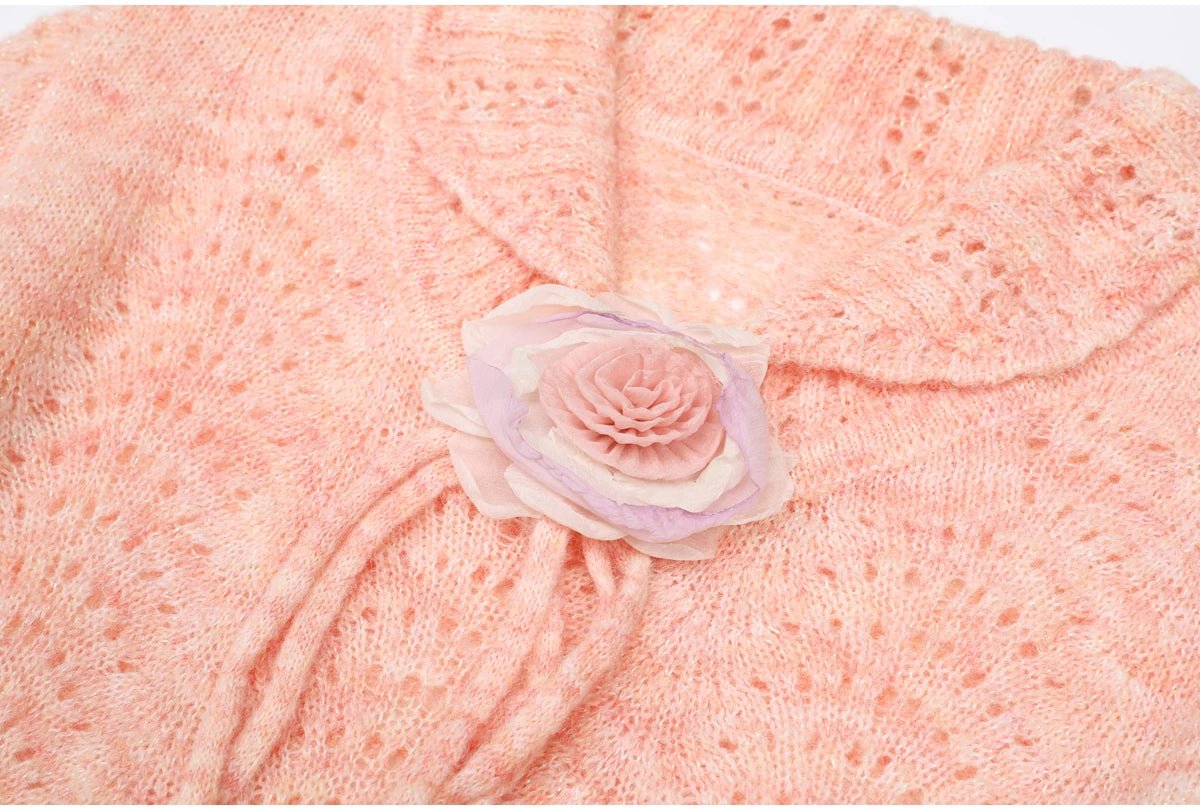 Robe Années 40 Perles Rose - Louise Vintage