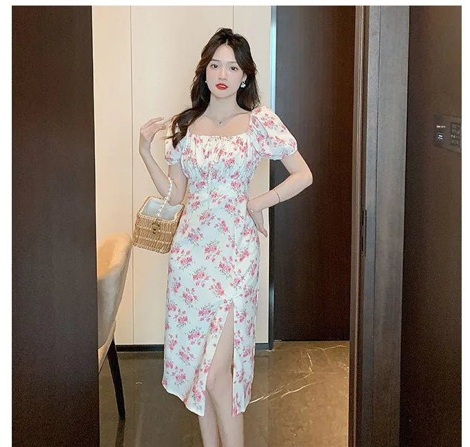 Robe Années 40 Rose Jupe Plissée - Louise Vintage