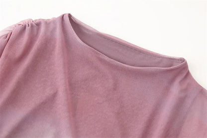 Robe Années 40 Rose Manches Courtes - Louise Vintage