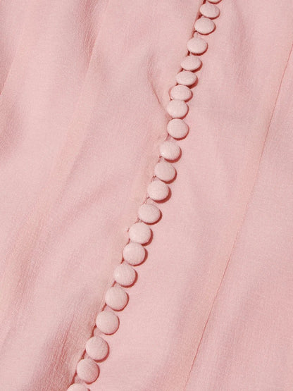 Robe Années 40 Rose Plissée - Louise Vintage