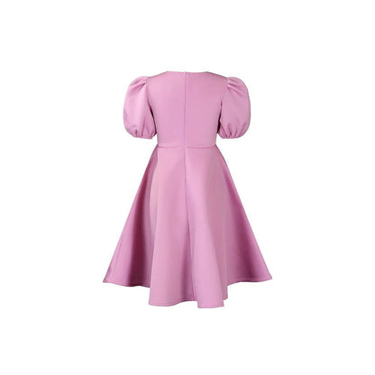 Robe Années 40 Rose Volume - Louise Vintage