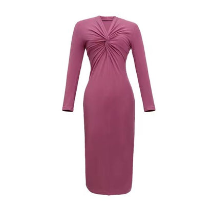 Robe Années 40 Slim Rose - Louise Vintage