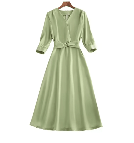 Robe Années 40 Verte Chic - Louise Vintage
