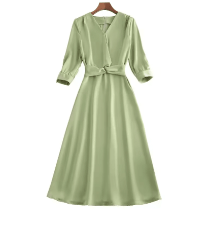 Robe Années 40 Verte Chic - Louise Vintage