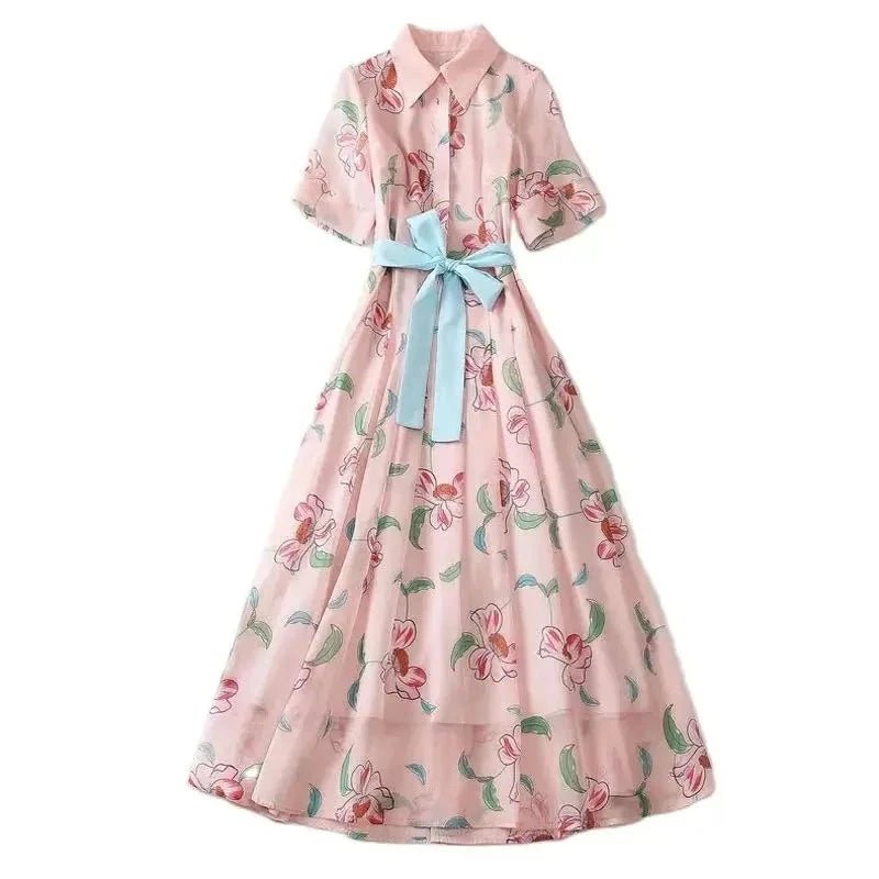 Robe Années 40 Vintage Corail Pale - Louise Vintage