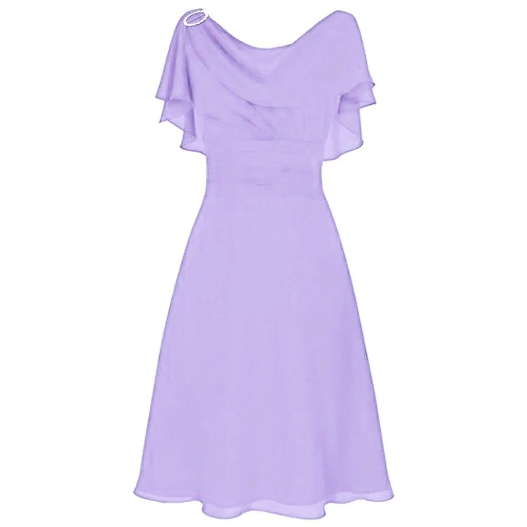 Robe Années 40 Violet Jupe Plissée - Louise Vintage