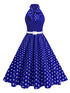 Robe Années 50 Bleu Roi - Louise Vintage