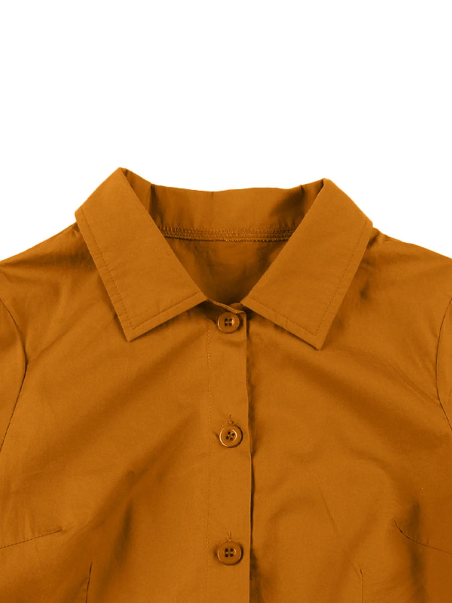 Robe Années 60 Orange - Louise Vintage