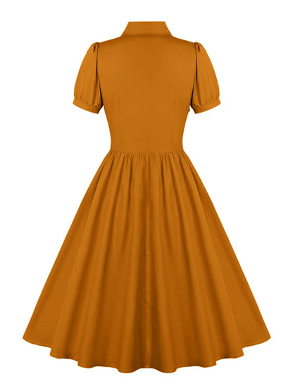 Robe Années 60 Orange - Louise Vintage