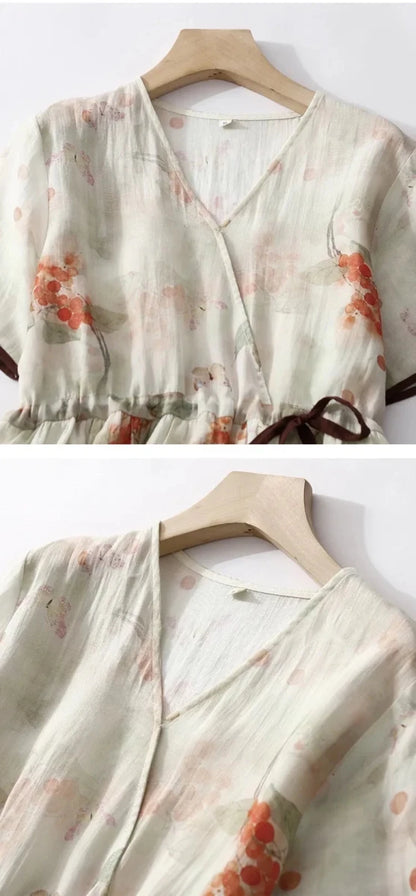 Robe Années 70 Asymétrique - Louise Vintage
