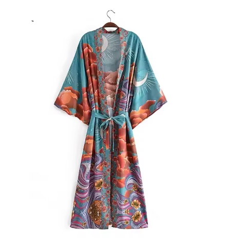 Robe Années 70 Hippie Colorée - Louise Vintage