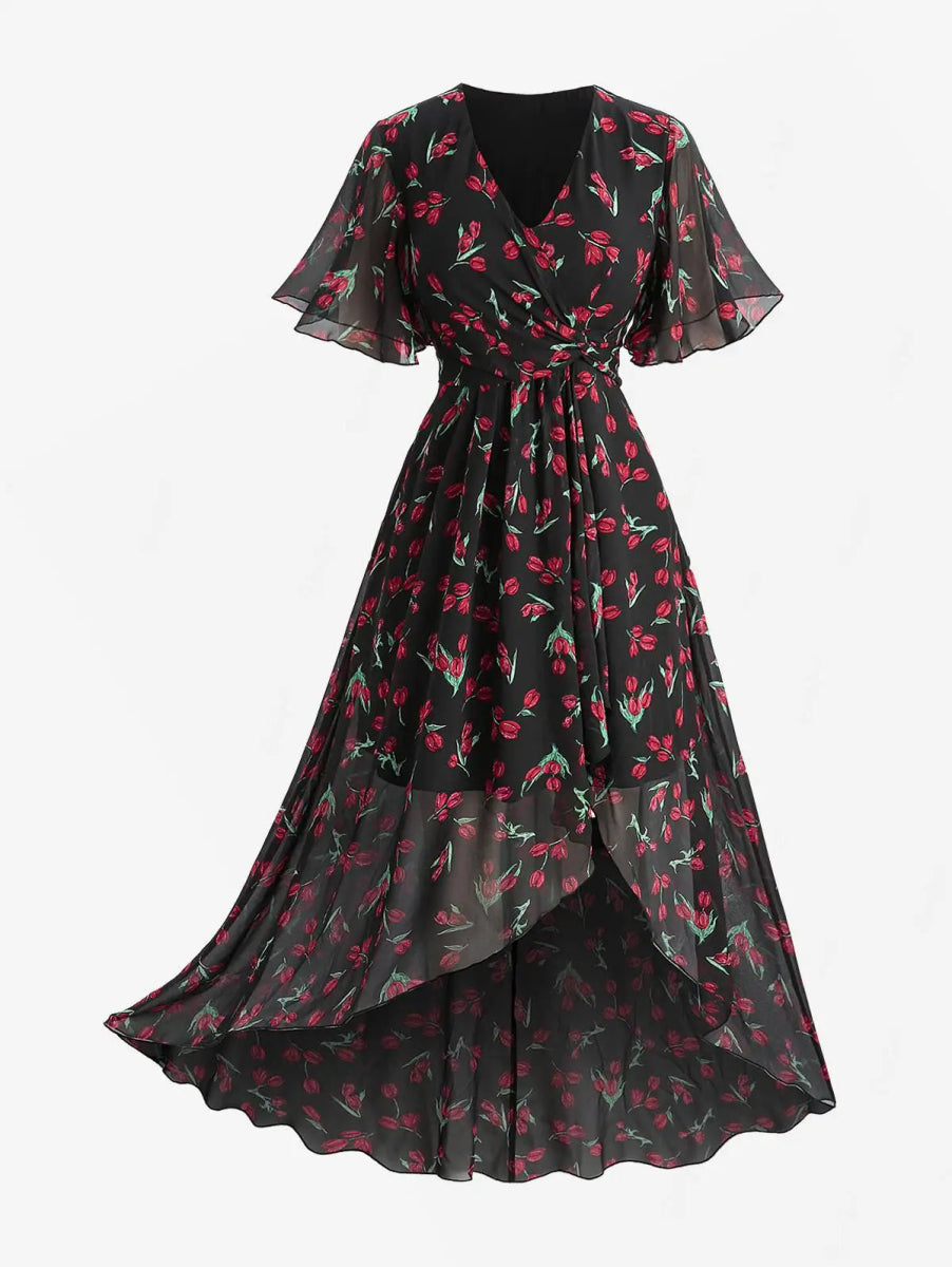 Robe Années 70 Hippie Grande Taille - Louise Vintage