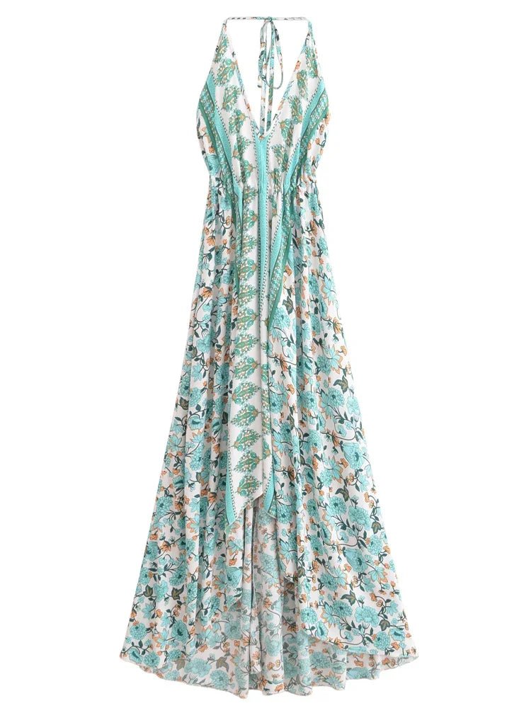 Robe Années 70 Hippie Mi Longue - Louise Vintage