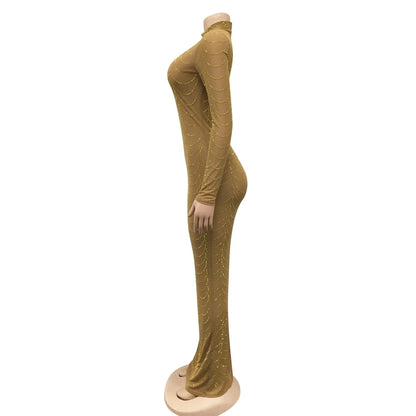 Robe Années 70 Or - Louise Vintage